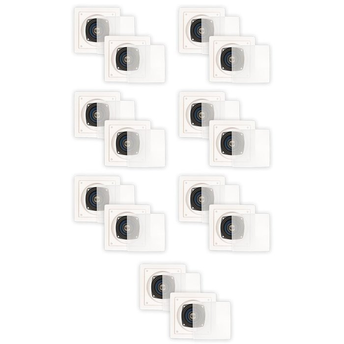 Blue Octave LS42 In Wall In Ceiling Speakers Home 2940 Watts New 7 Pair Pack LS42-7PR
