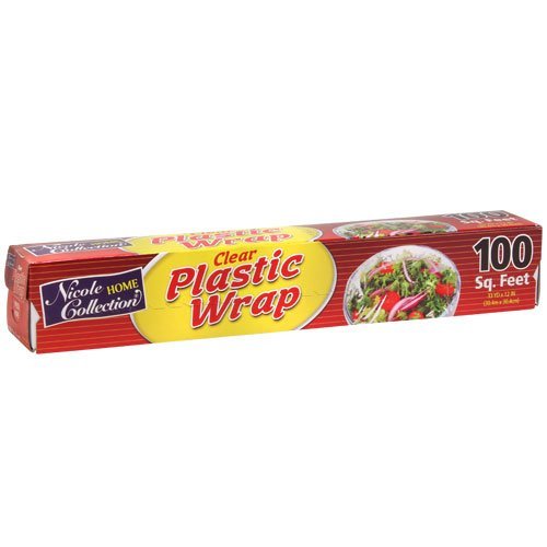 Nicole Home Collection Plastic Wrap, 100 Square Feet, Clear N3