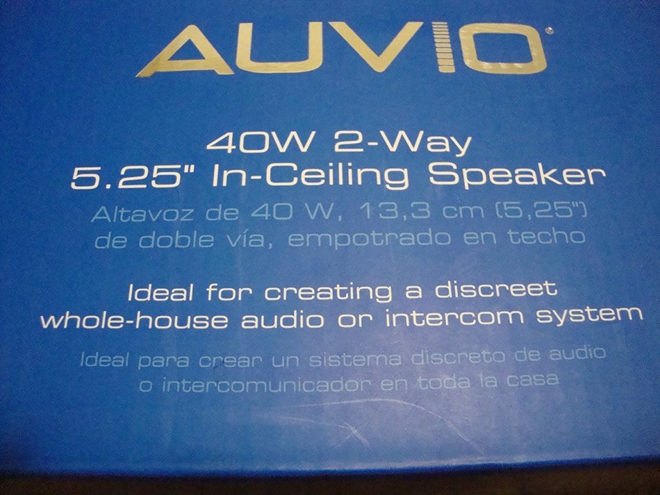 Auvio 40W 2-Way 5.25" In-Ceiling Speaker N3