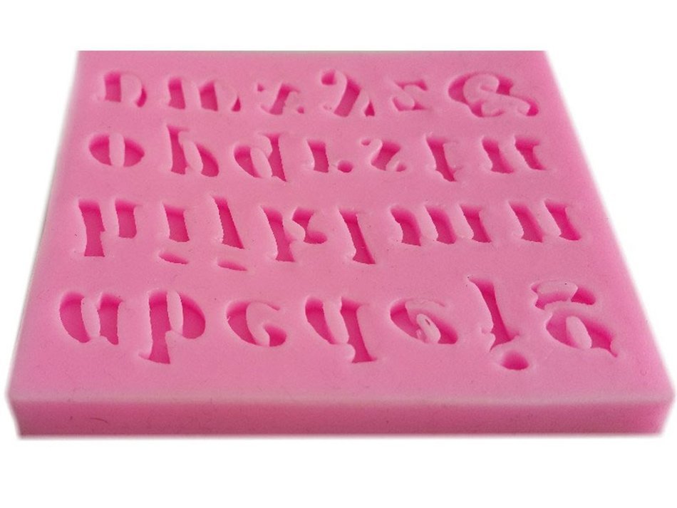 SHINA New Arrival Fondant Silicone Sugar Lowercase Letters Shaped Cake Craft Mold For Your Baby N2