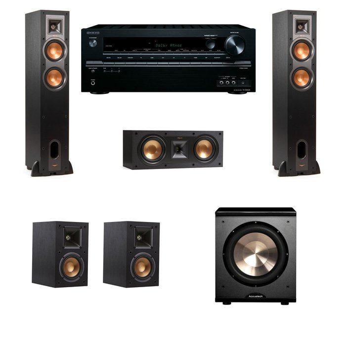 Klipsch R-28F Floorstanding Speakers 5.1 PL-200 Onkyo TX-NR545
