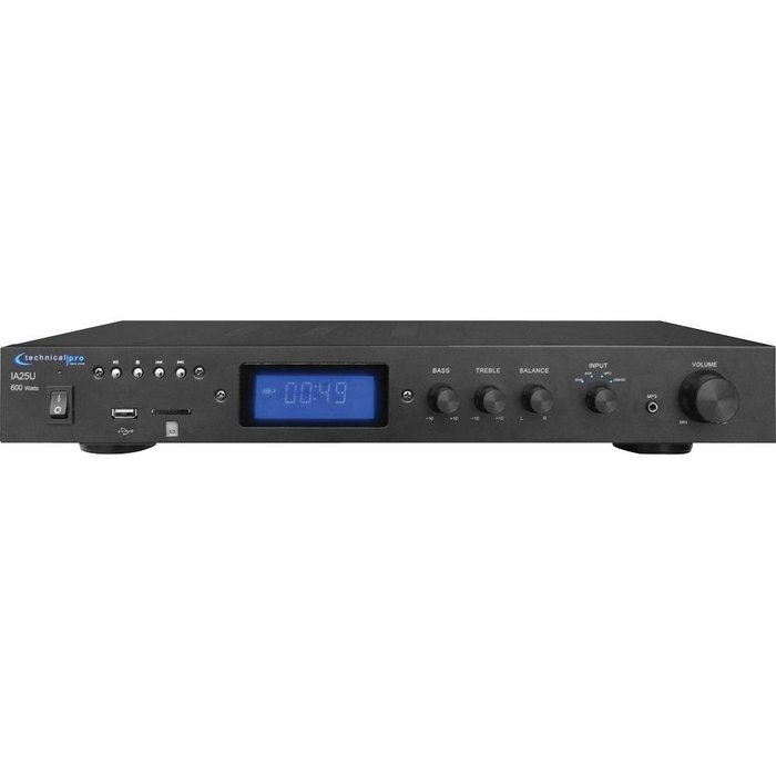 Technical Pro Open Box IA25U Integrated Amplifier w/ USB & SD Card Inputs
