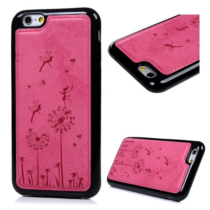 iPhone 6S Case,iPhone 6 Case (4.7") - Slim Fit Shock-Absorption Soft TPU Rubber Gel Bumper Vintage Embossed Dandelions... N15