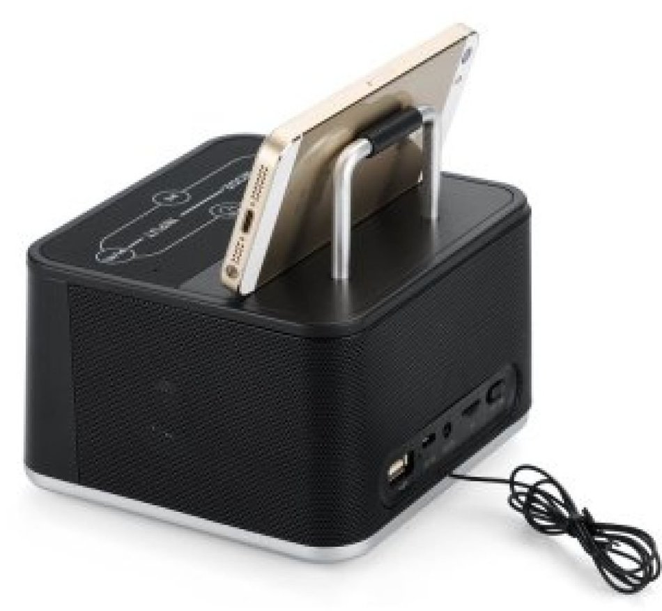 AJ-86 Stereo Bluetooth Speaker - 3.25 Inch LCD Display, Stereo Sound, Calendar, Alarm, FM Radio, Remote Control N2