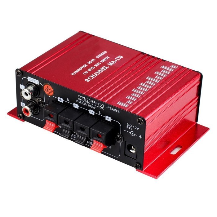 2Ch Digital Power Amplifier, Mowon Tripath Class T HIFI Steoro Audio Mini Amplifier 20x2W AMP with 3A Power Supply... N10
