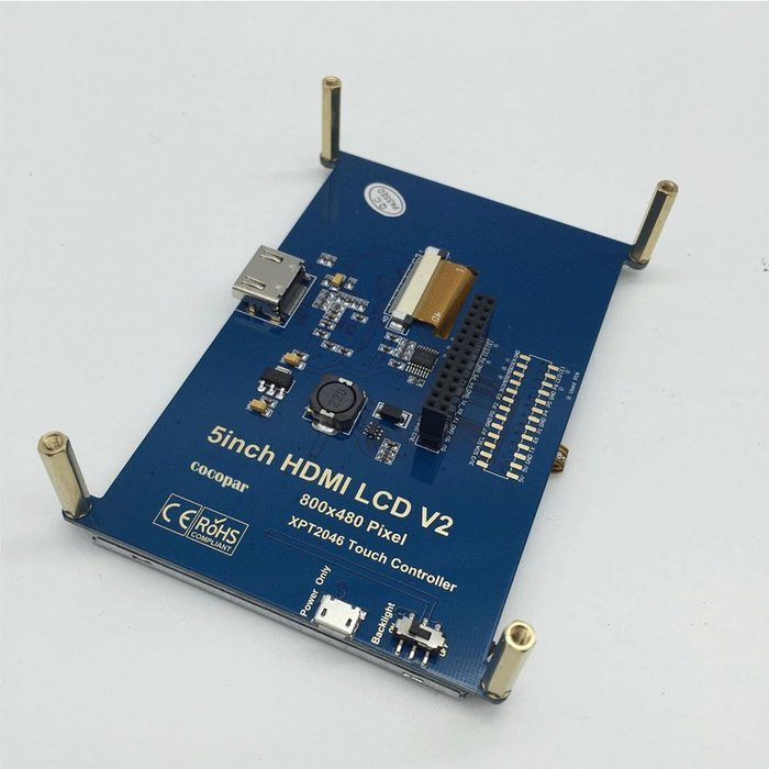 cocopar Raspberry Pi 3 Model b 2b/B/b+/a+ 5inch Hdmi Gpio Resistive Touch Screen Display LCD N4