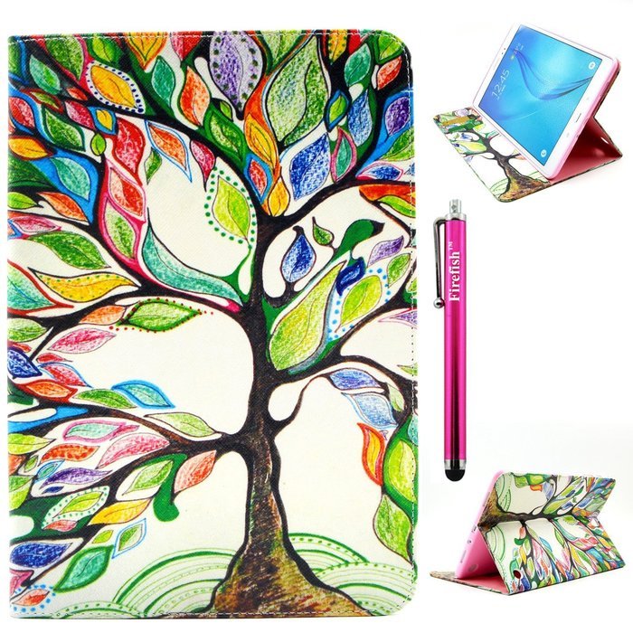 Tab A 9.7 Case, Firefish Kickstand Feature High Quality PU Leather Wallet with Card Slots Damage Resistance Case... N74