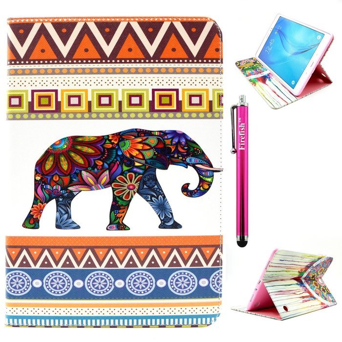 Tab A 9.7 Case, Firefish Kickstand Feature High Quality PU Leather Wallet with Card Slots Damage Resistance Case... N80