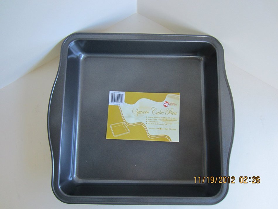 Golden Bakeware Square Cake Pan - 9.5"