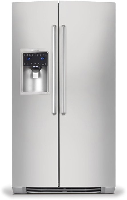 Electrolux EI23CS35KS IQ-Touch 22.6 Cu. Ft. Stainless Steel Counter Depth Side-By-Side Refrigerator - Energy Star N4