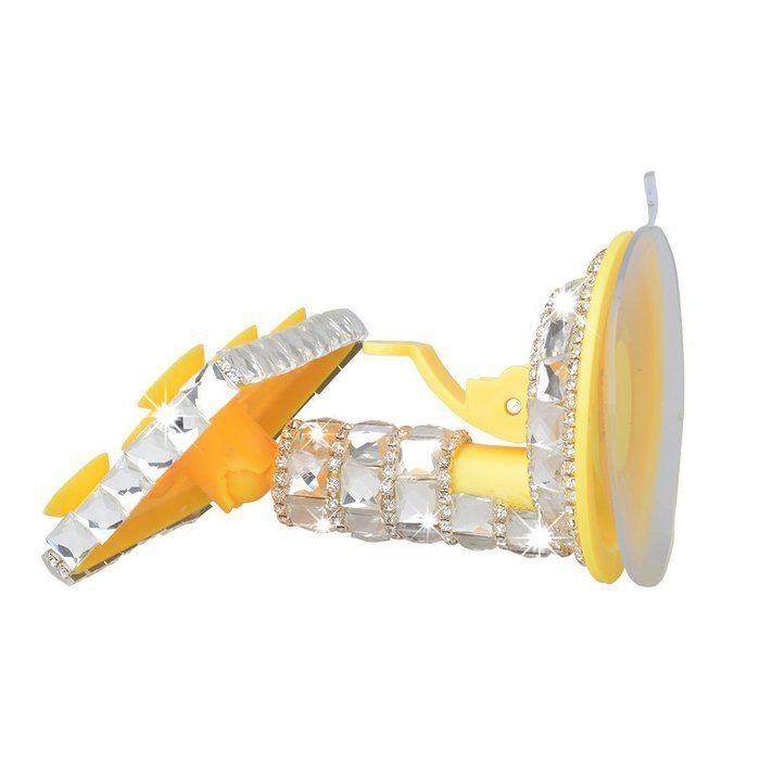 Kaka(tm) Bling Handmade Crystal Rhinestones Portable Rotating Suction Cup Mini Desk Car Mount Clip Stand Holder... N5