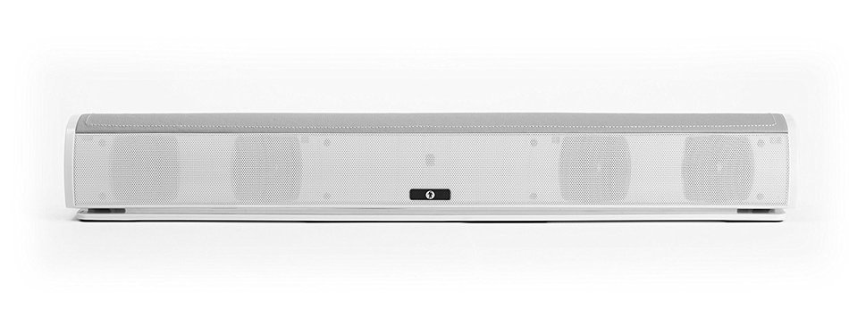 Bluetooth Leather Television Sound Bar - FRESHeBAR TV Soundbar - 24 inch, 90 Watt with Built-in Subwoofer - White... N14