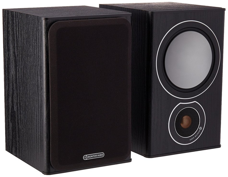 Monitor Audio Bronze Series 1 2 Way Bookshelf Speakers - Black Oak