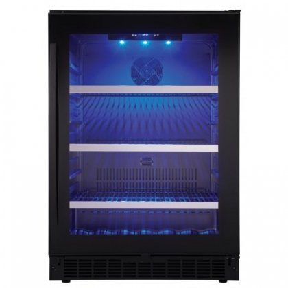 Danby SSBC056D2B Select Prague 24" Single Zone Beverage Center with 5.6 Cu. Ft. Capacity Stainless Steel Trimmed...