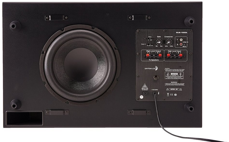 Dayton Audio SUB-1000L 10" 100 Watt Low-Profile Powered Subwoofer