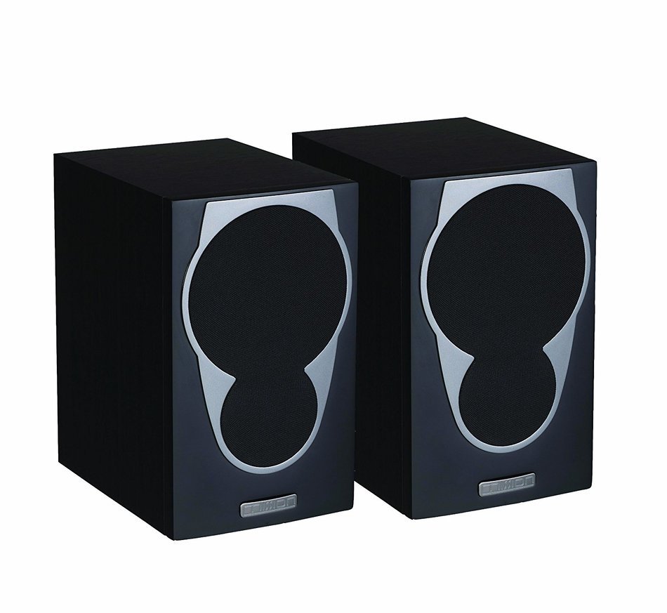 Mission Audio MX-S BLK 2-Way Bookshelf Speakers (Black, 2) (Discontinued by Manufacturer) N2