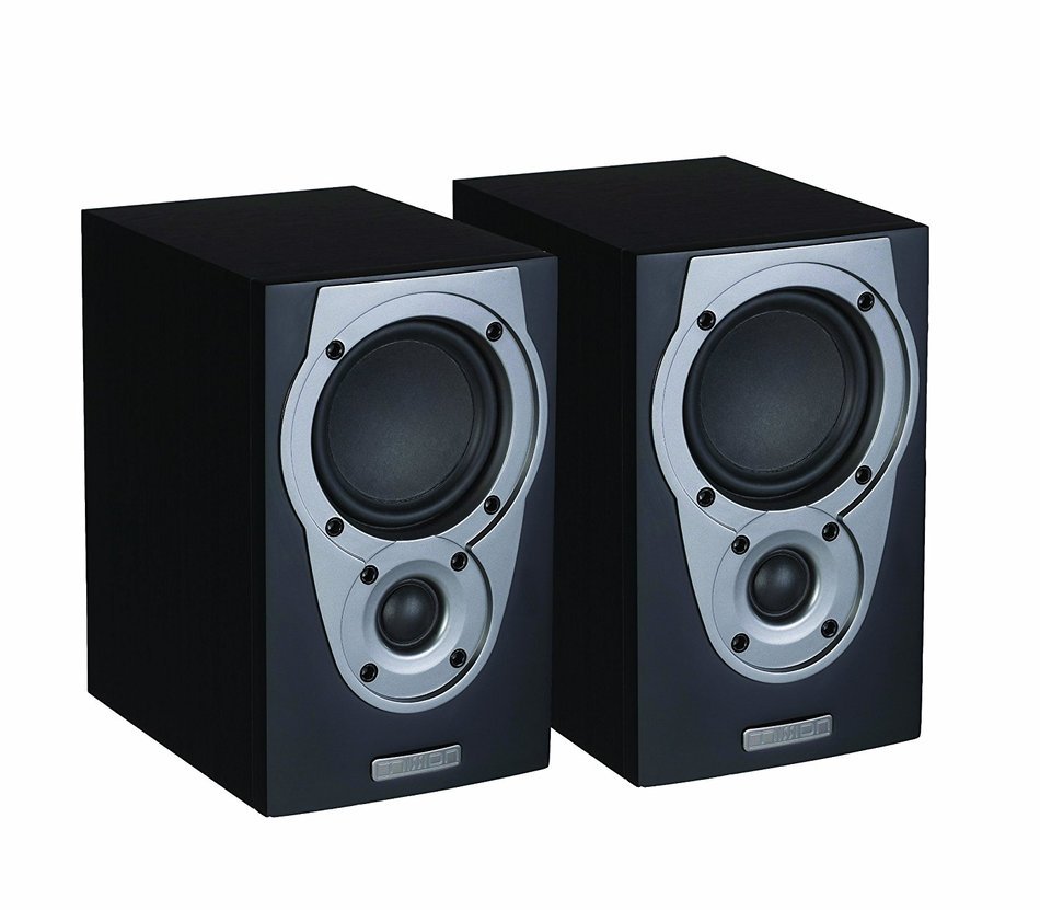 Mission Audio MX-S BLK 2-Way Bookshelf Speakers (Black, 2 ...