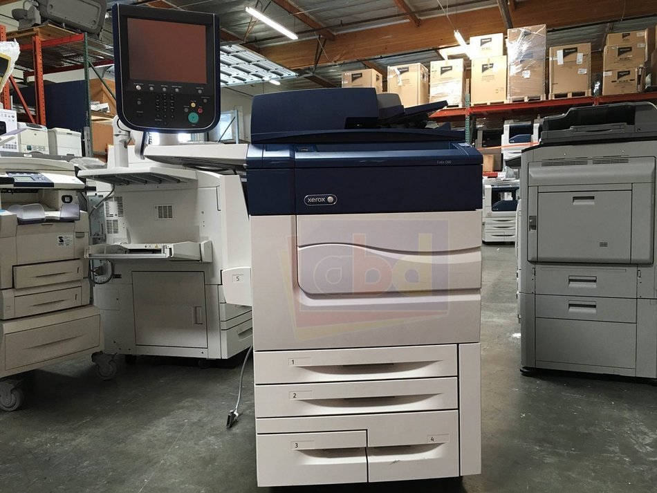 Refurbished Xerox Color C60 Tabloid-size Color Production Printer - 60 PPM, Copy, Print, Scan, Integrated Fiery... N4