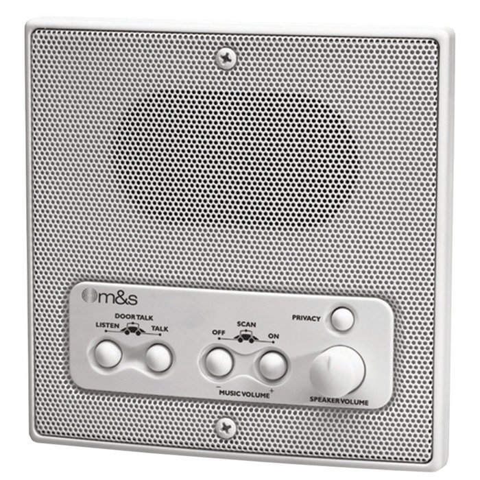 M&S SYSTEMS DMC1RW Weather-Resistant Remote Station Speaker (white)