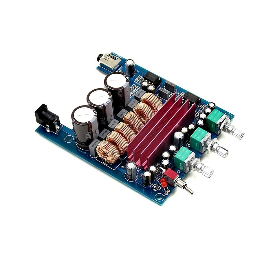 Nobsound&reg;Latest upgrated 2.1 digital power amplifier board TPA3116D2 50W+50W+100W 12V-24V N7