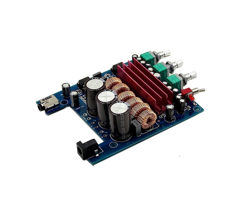 Nobsound&reg;Latest upgrated 2.1 digital power amplifier board TPA3116D2 50W+50W+100W 12V-24V N8