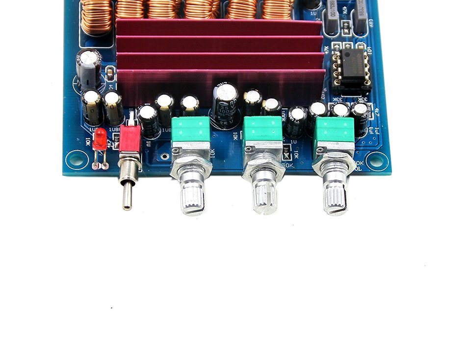Nobsound&reg;Latest upgrated 2.1 digital power amplifier board TPA3116D2 50W+50W+100W 12V-24V N9