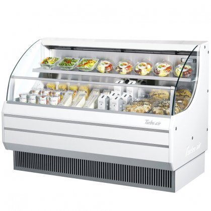 Turbo Air TOM60LSF 63" Low Profile Display Merchandiser with Modern Design Stainless Steel Front Panel Environmental...