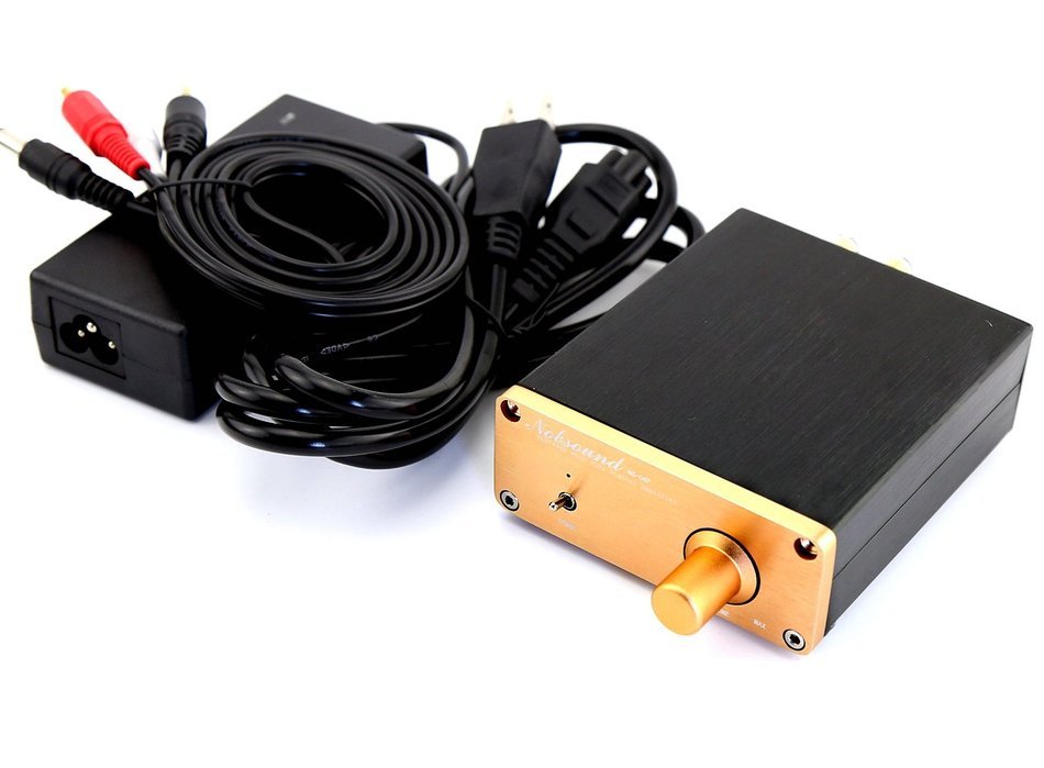 Nobsound TDA7498E Dual Class-D Digital Audio Amplifier HiFi Amp with Power Supply N8