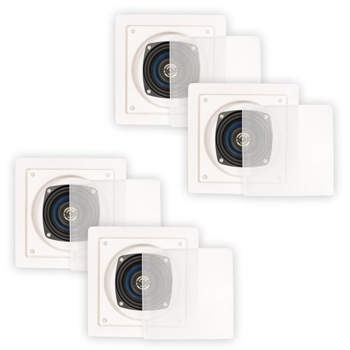 Blue Octave LS42 In Wall In Ceiling Speakers Home 840 Watts New 2 Pair Pack LS42-2PR