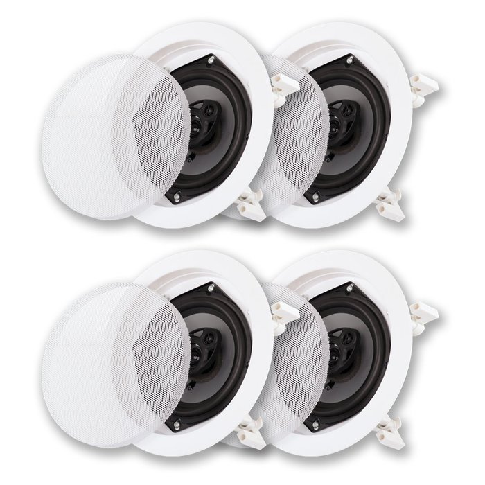 Acoustic Audio CS-IC53-2PR 250 Watt 5.25" 3-Way Home Theater In-Wall/Ceiling Speakers (2-Pair)