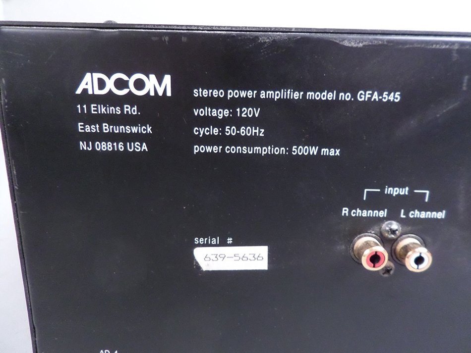 Adcom GFA-545 II Power Amplifier N3