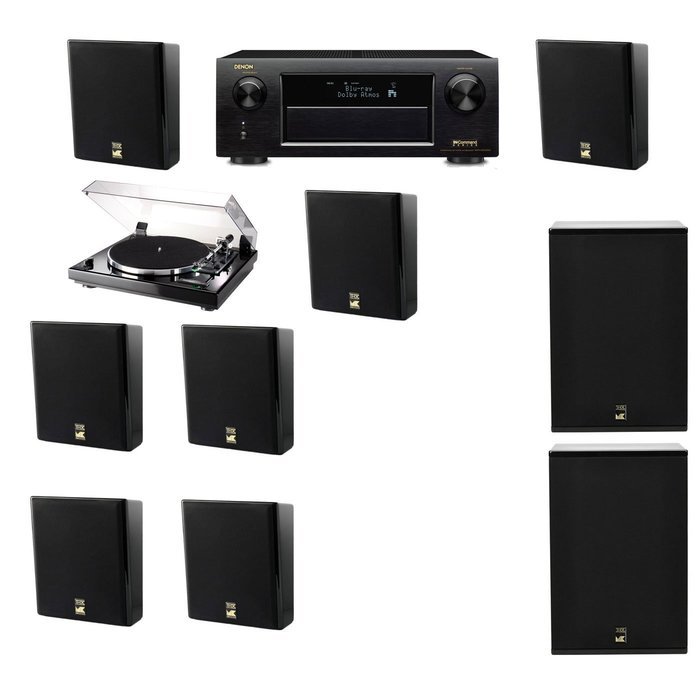 M&K Sound MP150II Wall Speaker 7.2 Thorens TD-240-2 X12 Denon AVR-X5200W