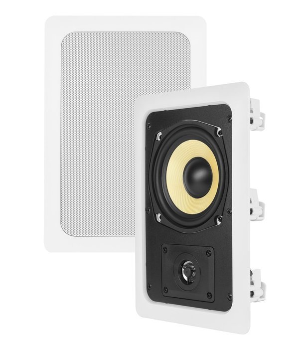 4) VM Audio Elux 5.25-Inch 175W 2 Way In-Wall Surround Sound Home Speaker (Four) N5