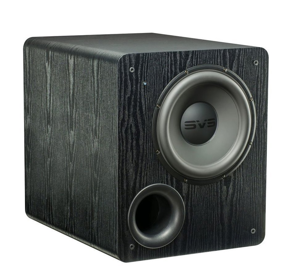 SVS PB2000 12'' 500-watt Powered Subwoofer + SVS SoundPath Subwoofer Isolation System 4-Pack + Monster Silver... N3