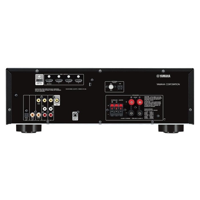 Yamaha RX-V381 5.1-Channel AV Receiver With Bluetooth/HDCP2.2 and Polk TSi100 Bookshelf Speakers - Pair (Cherry) N3