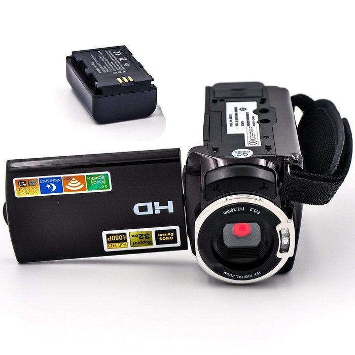 YBLUESKY FHD 1080P Camcorders WIFI Connection 60FPS Dual SD Slot Night Vision 20MP 16X Digital Zoom 3 Inch Touch... N2