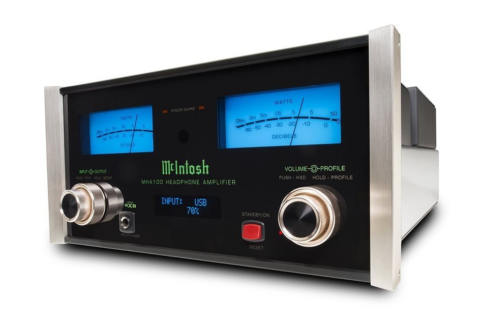 McIntosh Labs MHA100 Headphone/Audio Component Amplifier, Black N3