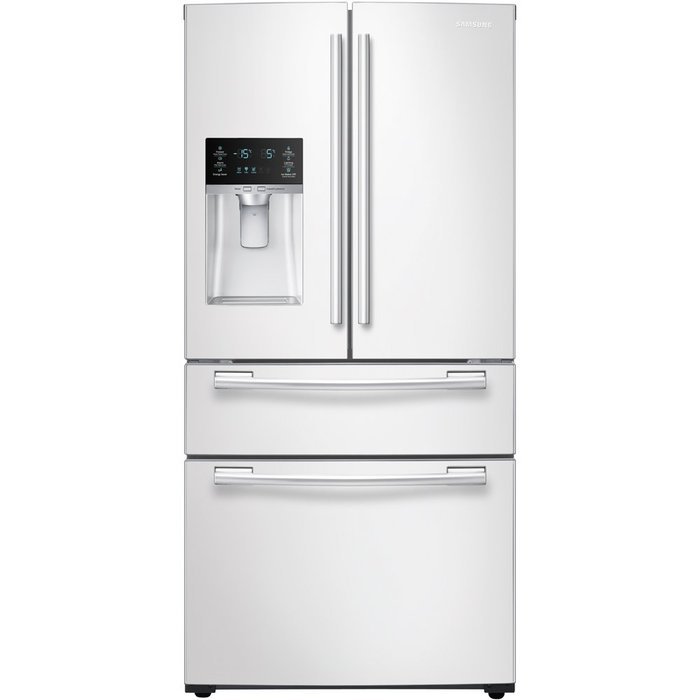 Samsung RF25HMEDBWW 24.7 Cu. Ft. White French Door Refrigerator - Energy Star
