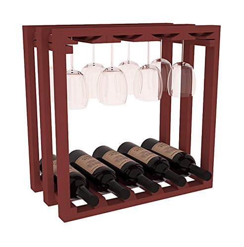 Wine Racks America Ponderosa Pine Lattice Stacking Stemware Cube. 13 Stains to Choose From! N6