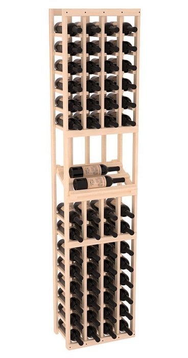 Wine Racks America Ponderosa Pine 4 Column Side Display Kit. 13 Stains to Choose From! N9