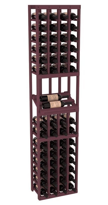 Wine Racks America Ponderosa Pine 4 Column Side Display Kit. 13 Stains to Choose From! N11