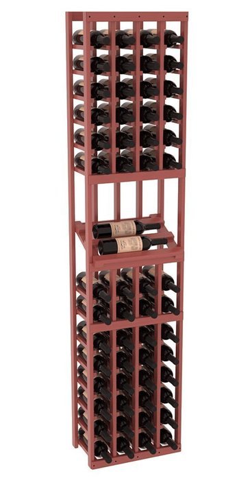 Wine Racks America Ponderosa Pine 4 Column Side Display Kit. 13 Stains to Choose From! N12