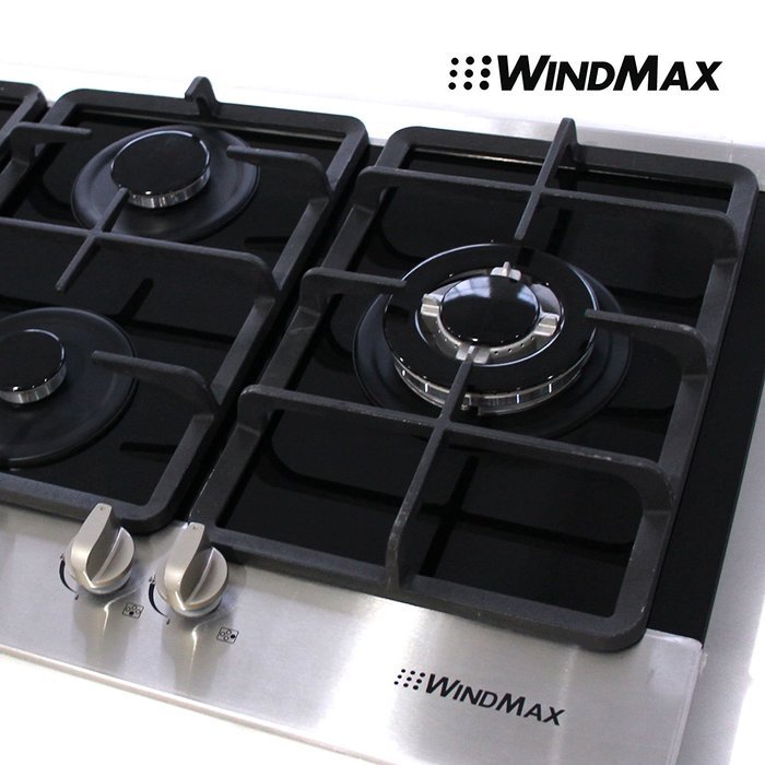 Fashion Euro Style 34.6 inch LPG & NG Stainless Steel Tempered Glass Built-in Kitchen 4 Burner Gas Hob Cooktops...