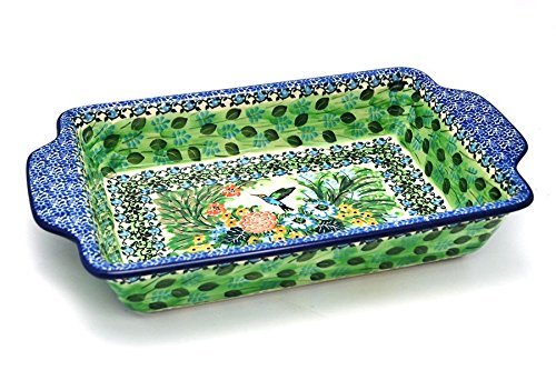 Polish Pottery Baker - Rectangular Brownie Pan - Unikat Signature U3271