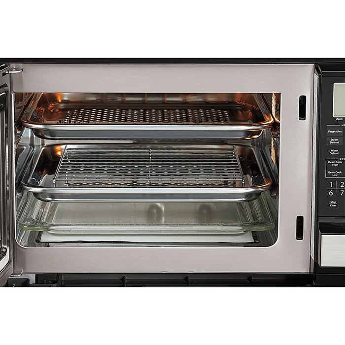 Sharp 1 Cu. Ft. 3-in-1 Microwave Oven with Steamwave and Grill Functions - AX-1100S N3