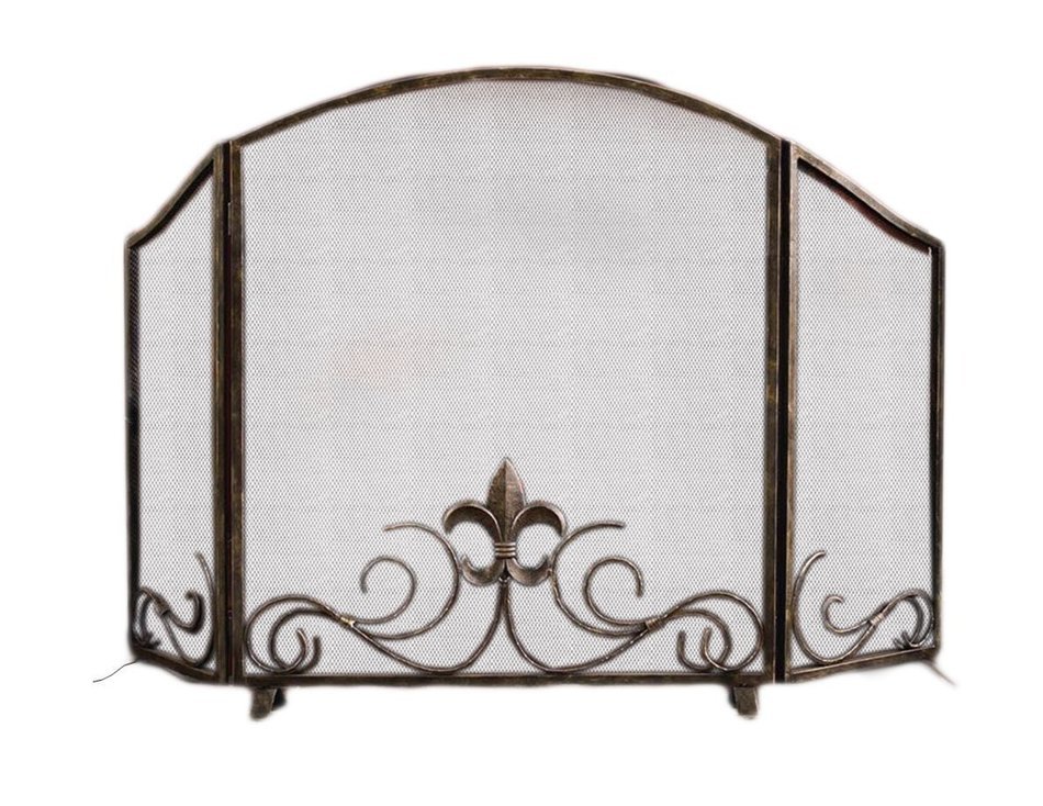 Spi Fleur De Lis Fireplace Screen N2
