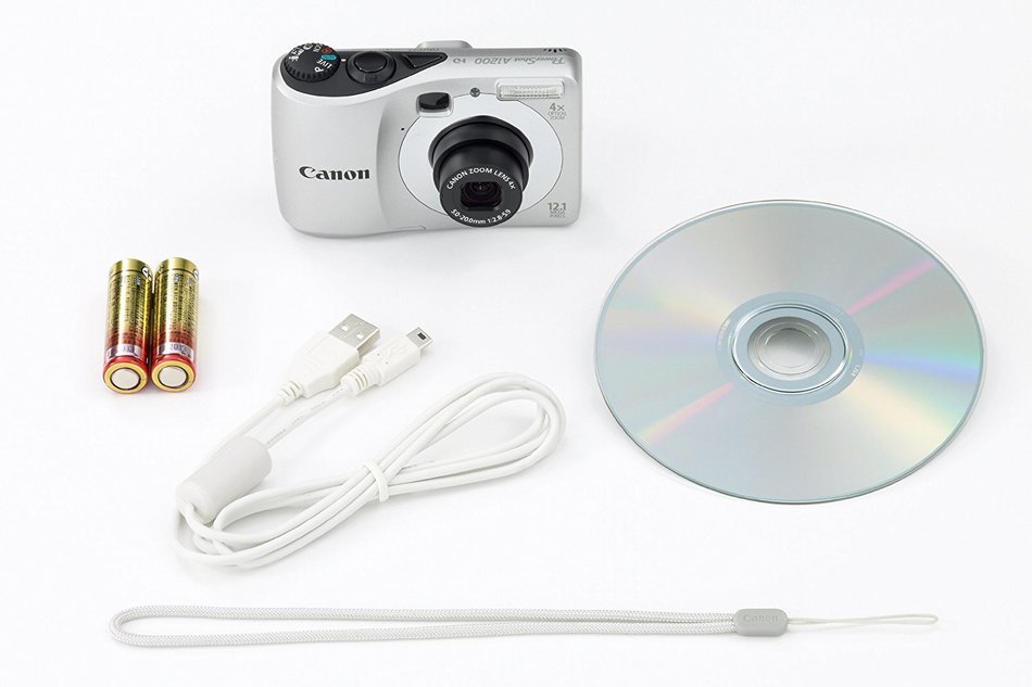 Canon Digital Camera PowerShot A1200 (Silver) PSA1200(SL) (Japan Imported) (Japan Imported) N2