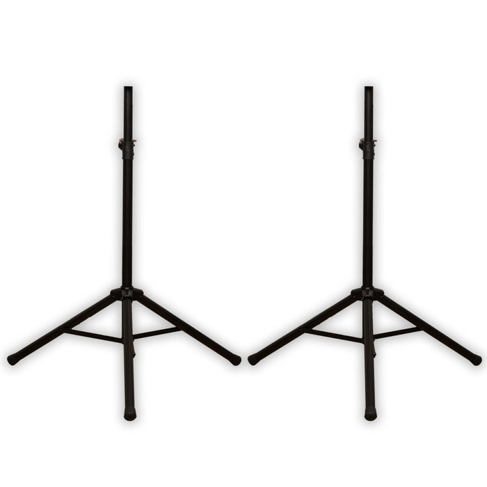 Acoustic Audio DR12 PA DJ Karaoke 12" Speaker Pair, Amp, Stands and Cables 1200 Watts 2 Way DR12-PK4 N6