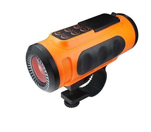 SNEED-Waterproof Bluetooth Speaker outdoor riding Flashlight subwoofer dustproof shockproof , orange N3