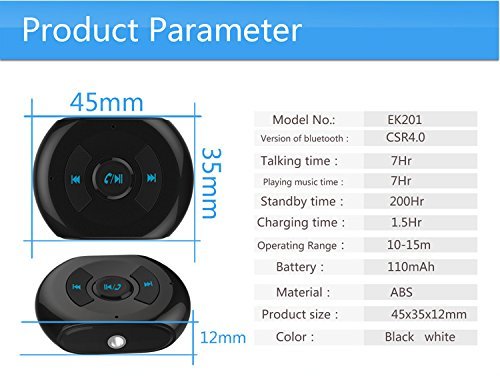 Dr. Queen Bluetooth Receiver Portable Wireless Bluetooth Audio Receiver Transmitter for Car Home Audio Music N10